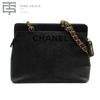 ราคา CHANEL Hand Bag Caviar Black Unisex Chain Used (48304912051)