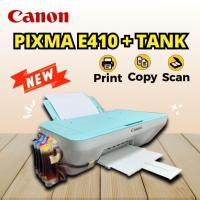 ราคา ปริ้นเตอร์อิงค์เจ็ท Canon PIXMA E410+TANK (สีเขียวมิ้นท์) ( Print /Scan/Copy) พร้อมติดตั้งแทงค์ (26024708951)