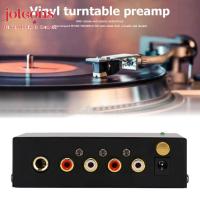 ราคา JOLEONS PP500 Phono Preamp, สีดํา EU/US/UK/AU ปลั๊ก Pre Amp Pre Amp Pre Amplifier, โลหะขนาดกะทัดรัดพิเศษพร้อมการควบคุมระดับเสียงระดับ Phono Preamplifier (51256392884)