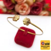 ราคา กำไลทองเหลืองโบราณลายดอกไม้ ฟรีไซส์ ปรับขนาดได้ตามต้องการ งานทองเหลืองแท้ ทองเหลืองโบราณ พร้อมส่ง (43915459962)