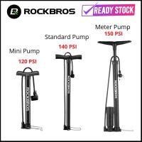 ราคา Rockbros ปั๊มมือพร้อมไฟแสดงสถานะมิเตอร์ Psi ความดันจักรยานเสือหมอบจักรยานเสือภูเขา Presta Schrader (22268898104)