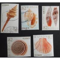 ราคา J173 แสตมป์ญี่ปุ่นใช้แล้ว ชุด Sea Shells ปี 2015 ใช้แล้ว สภาพดี ครบชุด 5 ดวง (7901723966)