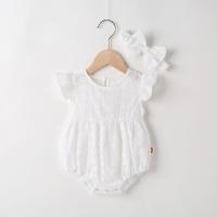 ราคา PUTIH BABY JUMPER / WHITE BABY GIRL ROMPER + HEADBAND (27124888982)