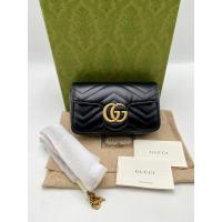 ราคา Gucci GG MARMONT MATELASSÉ LEATHER SUPER MINI BAG (24625696231)