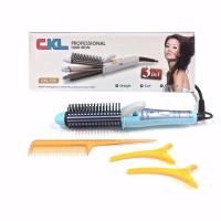 ราคา CKL เครื่องม้วนผม เครื่องหนีบผม หวีแกนร้อน โรลม้วนผม 3in1 รุ่น CKL-725 (826186359)