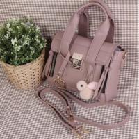 ราคา กระเป๋าสะพายแบรนด์แท้ NISA สีชมพูนม (5232576143)