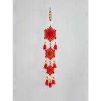 ราคา ตุงใยแมงมุม ตุงไหมพรม ธุงอีสาน (แบบเส้น 6 เหลี่ยม 3 ชิ้น ไล่ขนาด) *แจ้งโทนสีทางแชทได้เลยจ้า (9040479833)