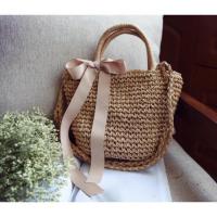 ราคา กระเป๋าสาน ผูกโบว์ (2429672466)