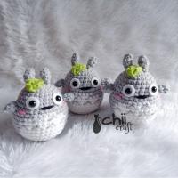 ราคา (Chiicraft) Amigurumi Totoro | ตุ๊กตาถักโตโตโร่ | พวงกุญแจโตโตโร่ (49554110589)