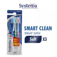 ราคา Systema Smart Clean แปรงสีฟัน 3 ชิ้น - SOFT (25790274159)