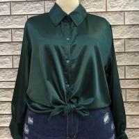 ราคา เสื้อเชิ้ตbigsize เสื้อผ้าสาวอวบ ผ้าซาติน (1587181194)