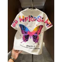 ราคา เสื้อยืดแขนสั้นผู้ชาย สไตล์ฤดูร้อน พิมพ์ลายผีเสื้อ ทำจากผ้าฝ้ายแท้ สวมใส่สบาย มีรอบคอกลม (42072216037)