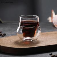 ราคา [openwaterc] Creative Tea Glass Cup Double Wall Design แก้วใสแก้วกาแฟร้านอาหารแก้ว Double Wall Glass Mug Drinkware vn (56656960772)