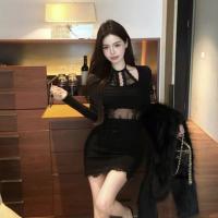 ราคา ชุดเดรสลูกไม้สีแดง เดรสลูกไม้สีแดงเซ็กซี่เปิดหลัง สวยงาม สง่างาม (40950464179)