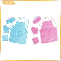 ราคา [gedonna] ผ้ากันเปื้อนเด็กเด็กหมวกเชฟและชุดผ้ากันเปื้อนเตาอบ Mitt Hot Pad แกล้งเล่นชุดเครื่องแต่งกายเชฟเด็กเบเกอรี่ชุดเชฟสําหรับประสิทธิภาพ (47457759654)