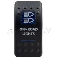 ราคา OFF ROAD LIGHT 5Pin 12V 20A Blue LED กันน้ํารถสวิทช์บาร์ ARB Push Rocker Toggle สวิทช์ไฟ LED Swithes (48050789919)