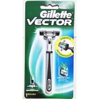 ราคา Gillette ยิลเลตต์ เวคเตอร์ Vector ด้าม มีดโกนหนวด พร้อมใบมีด 1 ชิ้น (15215944355)