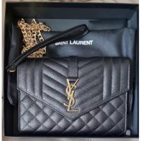 ราคา New ysl bag monogram clutch 8" (17661628532)