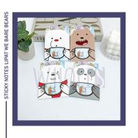 ราคา COLORFUL FOLD STICKY NOTES / STICK MARKER / BOOK MARKER / MINI MEMO PAD WITH CARTOON CHARACTER MOTIF WE BARE BEARS WBB GRIZZLY ICE BEAR PANDA CUTE (18851319127)