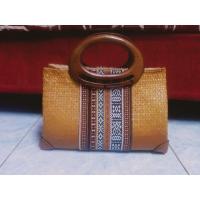 ราคา กระเป๋าสานกระจูด Handmade bag กระเป๋าถือกระจูด ใส่ซิบ ใส่ซับ หูไม้ (25821762787)