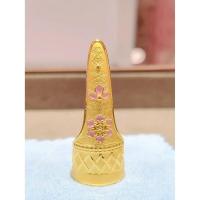 ราคา วิธีโบราณแป้งฝุ่นเคลือบสีทองพระราชวังสไตล์เล็บเกราะชุดแหวนผู้หญิงสีชมพูเผาสีฟ้าแกะสลักอุปกรณ์เครื่องแต่งกายโบราณ/ลูกปัด 3.22 (45957551438)