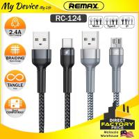 ราคา REMAX RC-124 Jeny 2.4A Fast Charging Aluminum alloy Braied Data Cable For Type C Micro IP Android (46604310356)