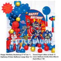 ราคา Transformers Optimus Prime ลูกโป่งวันเกิด Transformers บอลลูนสําหรับเด็ก Optimus Prime Belon Hari Jadi Kanak-Kanak (52003543360)