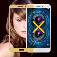 ราคา กระจกนิรภัย ฟิล์มกันรอย เต็มจอ เก็บขอบ แนบสนิท HUAWEI GR5 2017 สีทอง (6451942398)