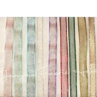 ราคา ริบบิ้นผ้าแก้วสีขอบทองมี 9ตัวเลือก /ราคา 15บาทต่อเมตร (11508285308)