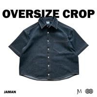 ราคา JAMANBKK / OVERSIZE CROP / เสื้อเชิ้ตยีนส์แขนสั้น ทรง Oversize Crop (51204654468)