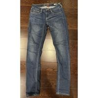 ราคา กางเกงยีนส์ มือสอง เอวต่ำ สภาพดี ยี่ห้อ Arizona Jeans Super Skinny ยืดหยุ่นพอควร (25218818519)