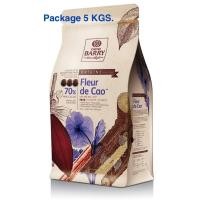 ราคา {5 KG.} Cacao Barry Fleur de Cao Dark Chocolate Couverture 70% ดาร์กช็อคโกแลต (4448028852)