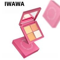 ราคา IWAWA Concealer Palette Four Colors Brightening Powder Highlighter Contouring Covering Spots Acne Marks Tear Troughs Dark Circles Fit (46403281799)