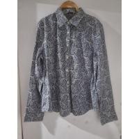 ราคา TALBOTSเสื้อเชิ้ตคอปกแขนยาวลายน้ำเงินขาวไซส์(16)อก44ยาว26(งานมือสอง) (28461288264)