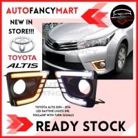 ราคา TOYOTA ALTIS 2014 2015 2016 FRONT DRL LED DAYLIGHT RUNNING LIGHT FOG LAMP (49204502001)