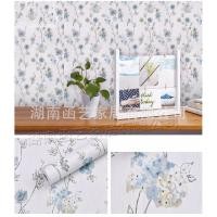 ราคา สไตล์เกาหลีวินเทจ NORDIC Minimalist RETRO ดอกไม้สีฟ้า Leaf CAFE สติ๊กเกอร์ติดผนัง WPP 724 WALLPAPER (2928507468)