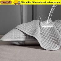 ราคา ตัวป้องกันหมอน CORALTIDE, ปลอกหมอนน้ํามันหัวผ้าฝ้าย, ชั้นแยกในครัวเรือนกันน้ํา อุปกรณ์ป้องกันแกนหมอน (57056479302)