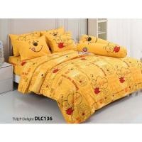 ราคา Tulip delight ชุดผ้าปูที่นอน 6ฟุต รวมผ้านวม ครบชุด ลายการ์ตูน หมีพูห์ winne Pooh รหัส DLC136 (6ชิ้น) ครบชุด (14377862531)