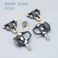 ราคา Racework สําหรับ SHIMANO Ultegra PD-R8000 SPD-SL แผนที่จักรยานจักรยาน Pedals Clipless เหยียบ SPD-SL R8000 Cleats ขี่จักรยานเหยียบ SM-SH11 (23386528057)