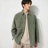 ราคา เสื้อแจ็คเก็ต overshirt แนวทหาร ทหาร Jacket แบรนด์ ✨UNIQLO ✨ ✂️✂️งานตัดป้าย ✂️✂️(Jk646A) (12729678427)