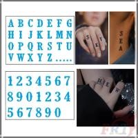 ราคา สติ๊กเกอร์รอยสักตัวอักษรและตัวเลข ใช้งานได้นานถึง 2 สัปดาห์ กันน้ำ ติดทน (29093012621)