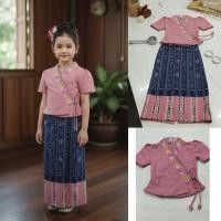 ราคา แุถมเข็มกลัด ชุดไทยพื้นเมืองชุดไทยล้านนาเด็ก ชุดไทยเด็กผู้หญิง ชุดสาวเหนือ (41171832254)