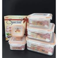 ราคา POPLOCK กล่องอาหาร - กล่องสุญญากาศ 5 ชิ้น / 1ชุด (13306058263)