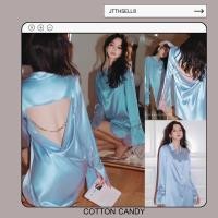 ราคา MINIDRESS มินิเดสเปิดหลัง มินิเดรส ป้ายcottoncandy มินิเดรสงานโคเรีย ตามหา มินิเดรสสีฟ้า (16072542811)