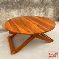 ราคา HNGM โต๊ะพับญี่ปุ่นไม้สัก 70*70 cm (8536373329)