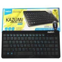 ราคา คีย์บอร์ด+เม้าส์ ไร้สาย แถมถ่านในตัว melon keyboard +mouse wireless combo (1901423405)
