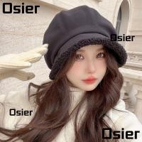 ราคา โอเซอร์ หนาเบเร่ต์ ปีกกว้าง กันลม หนังนิ่ม สำหรับผู้หญิงสไตล์หรูหรา (54502995497)