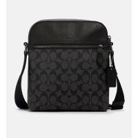 ราคา กระเป๋าสะพายชาย สีเทา-ดำ ลายชี HOUSTON FLIGHT BAG (COACH 4010) (25659589036)