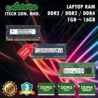 ราคา ( RAM แล็ปท็อป ) RAM แล็ปท็อป DDR2 / DDR3 / DDR4 , 2GB ~ 16GB RAM , รุ่น MIX (53603299410)