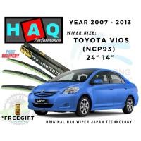 ราคา ที่ปัดน้ําฝนซิลิโคน HKS เทคโนโลยีญี่ปุ่นสําหรับ Toyota Vios NCP93 ปี 2007-2013 (56353277543)